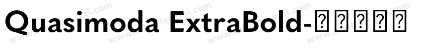 Quasimoda ExtraBold字体转换
